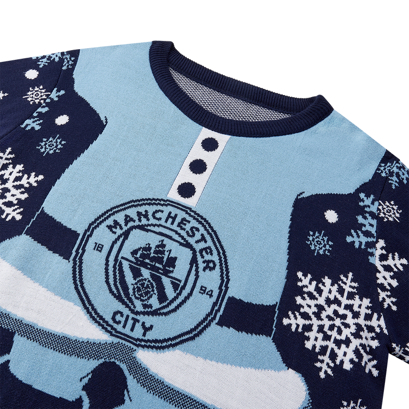 MCFC FW MENS ELF XMAS JUMPER - NAVY
