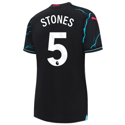 Dames Manchester City Derde Shirt 2023/24 met STONES 5 bedrukking