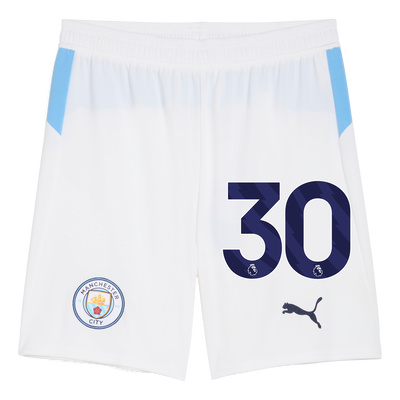 Manchester City Football Shorts 2025/26 with #30
