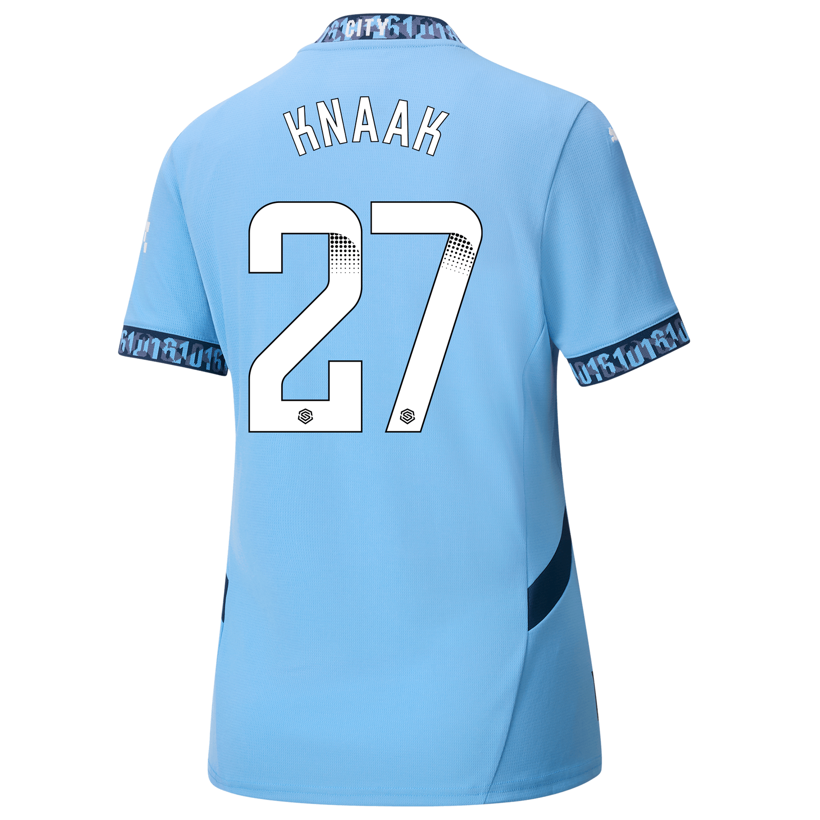 Women's Manchester City Home Jersey 2024/25 With KNAAK 27 Printing |  Official Man City Store