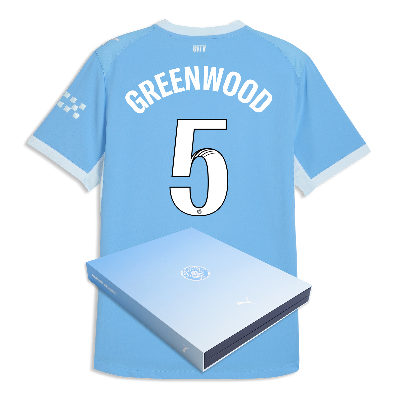 Manchester City Home Authentic Jersey 2026/27 With GREENWOOD 5