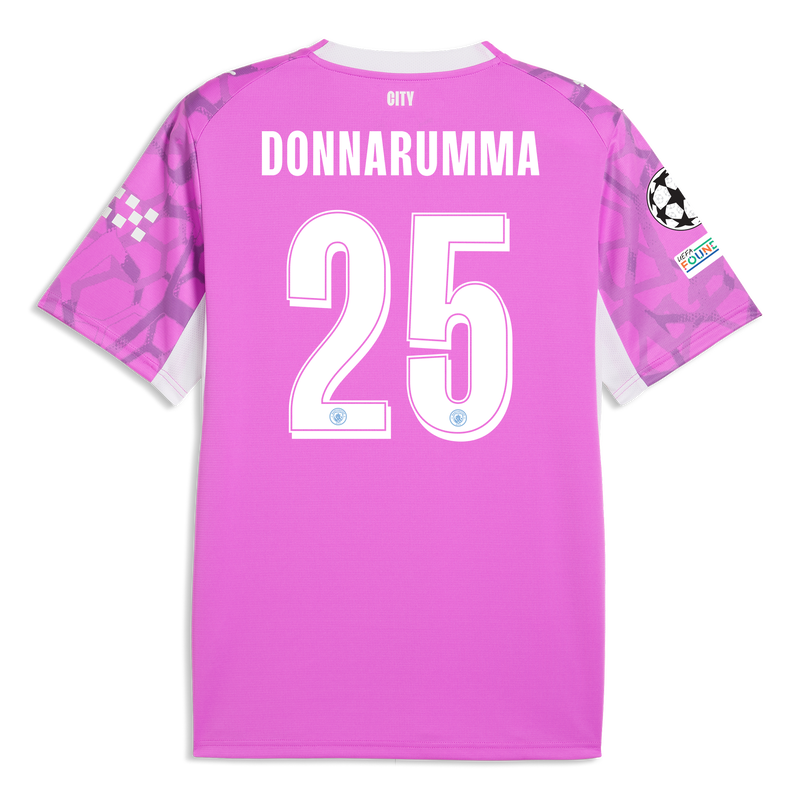 Manchester City keepersshirt 2026/27 met DONNARUMMA 25-bedrukking electric orchid-puma white -Bekijk alle Man City t-shirts online