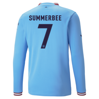 Manchester City Home Jersey 2022/23 long sleeve with SUMMERBEE 7 printing