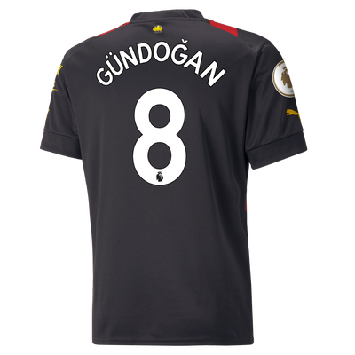 Manchester City Away Jersey 2022/23 with GÜNDOĞAN 8 printing