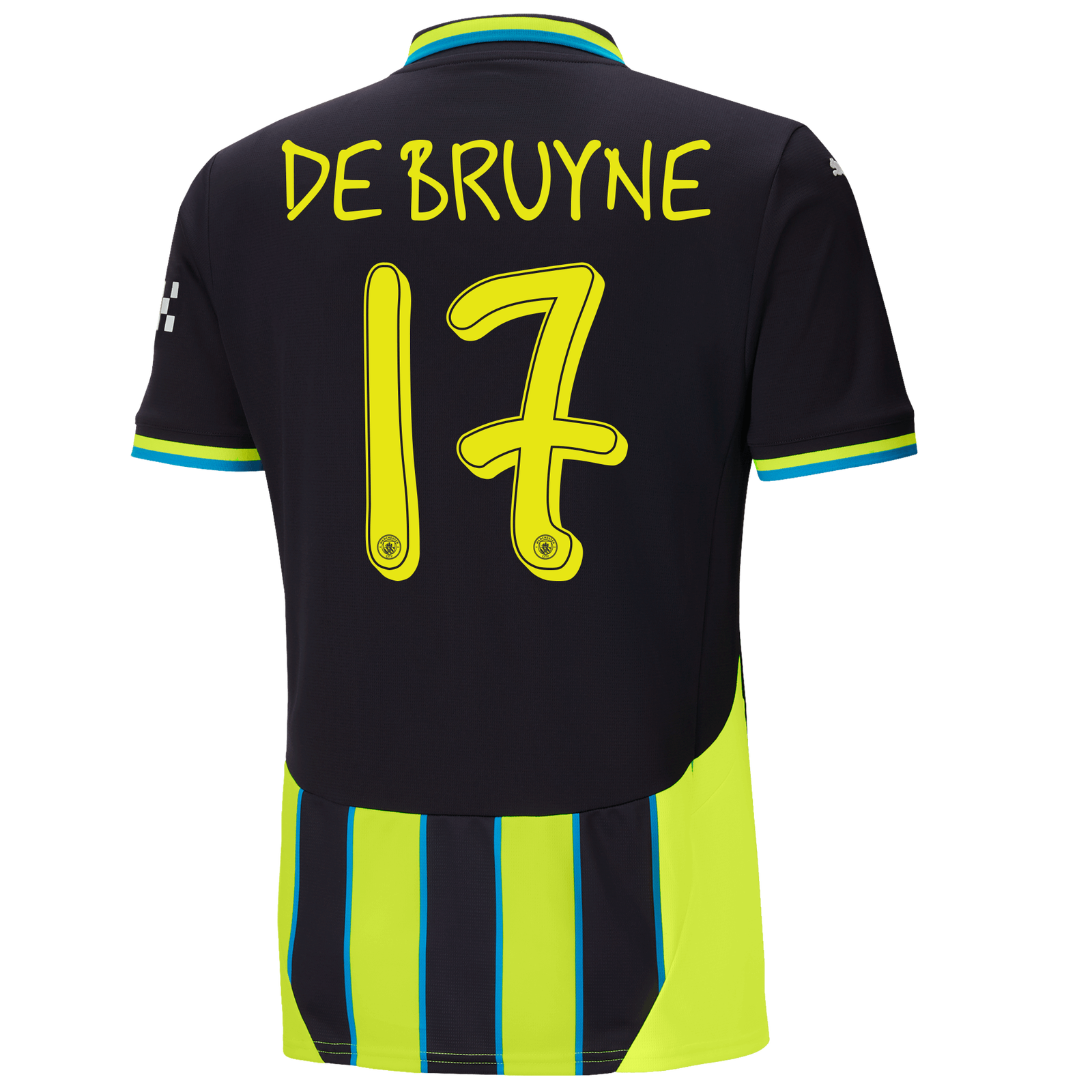 Manchester City Away Jersey 2024 25 With DE BRUYNE 17 Printing