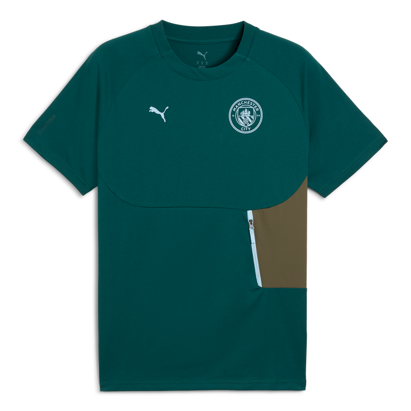 MCFC MENS PUMATECH POCKET TEE - green
