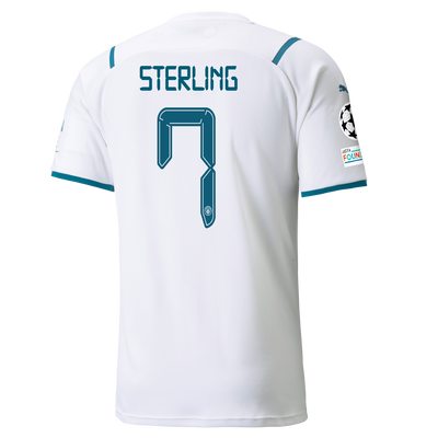 Manchester City Away Shirt 21/22 with Raheem Sterling printing