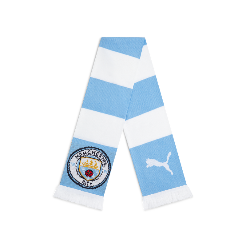 MCFC KIDS CITY CREST BAR SCARF - SKY BLUE