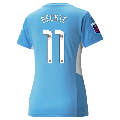 Womens Manchester City Home Shirt 21/22 with Janine Beckie printing