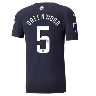 Manchester City Authentic 3rd Shirt 21/22 with Alex Greenwood printing