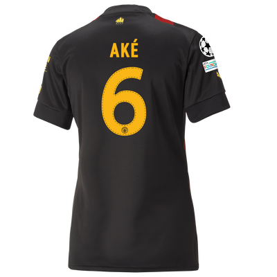 Women's Manchester City Away Jersey 2022/23 with AKÉ 6 printing