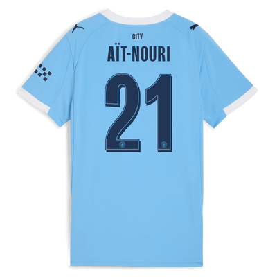 Women's Manchester City Home Jersey 2025/26 With AÏT-NOURI 21 Printing