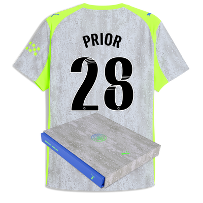 Manchester City Third Authentic Jersey 2025/26 With PRIOR 28 Printing in Gift Box