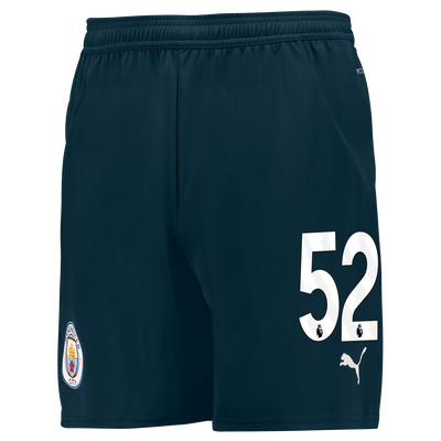 Kids' Manchester City Football Shorts 2024/25 with #52