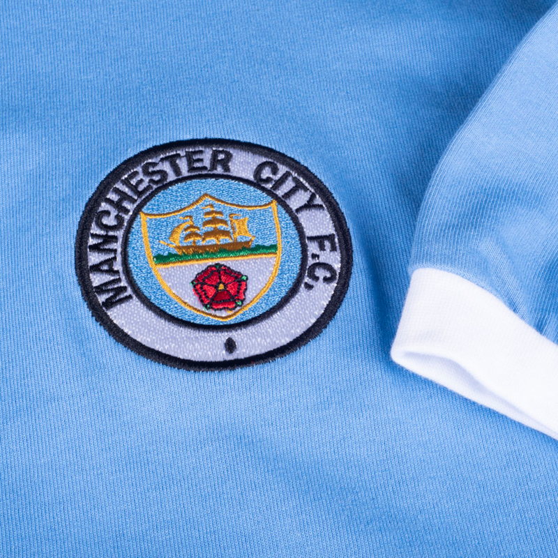 MCFC FW 1972 SHIRT W/ NO8 EMBELLISHMENT - light blue