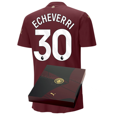 Manchester City Authentic Third Jersey 2024/25 With ECHEVERRI 30 printing in Gift Box