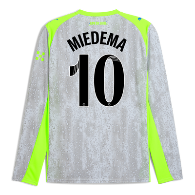 Manchester City Third Jersey 2025/26 Long Sleeve With MIEDEMA 10 Printing