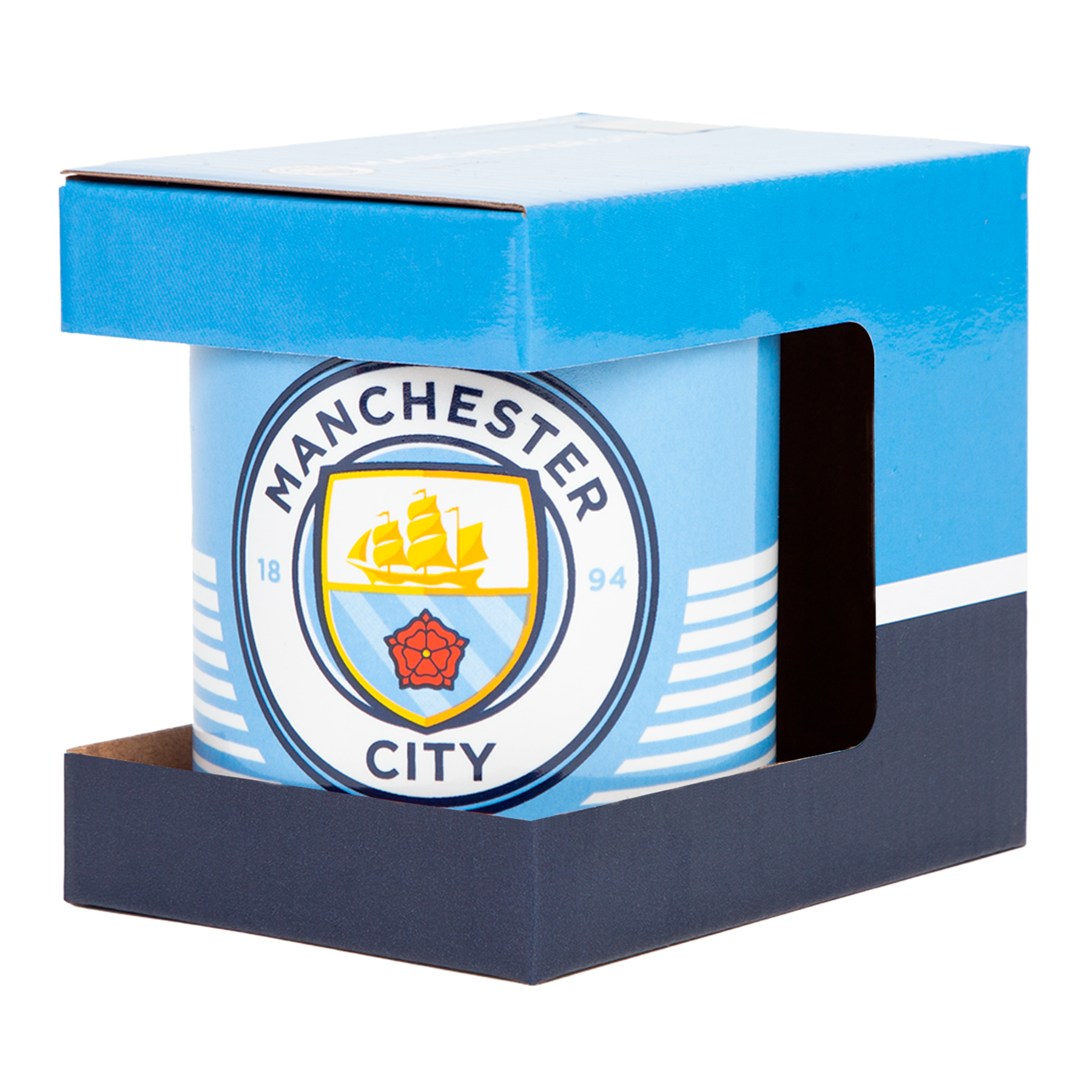 Manchester City - Tazza Da Tè Con Licenza Ufficiale - Stemma E Colori Del Club - Capacità 125 Ml
