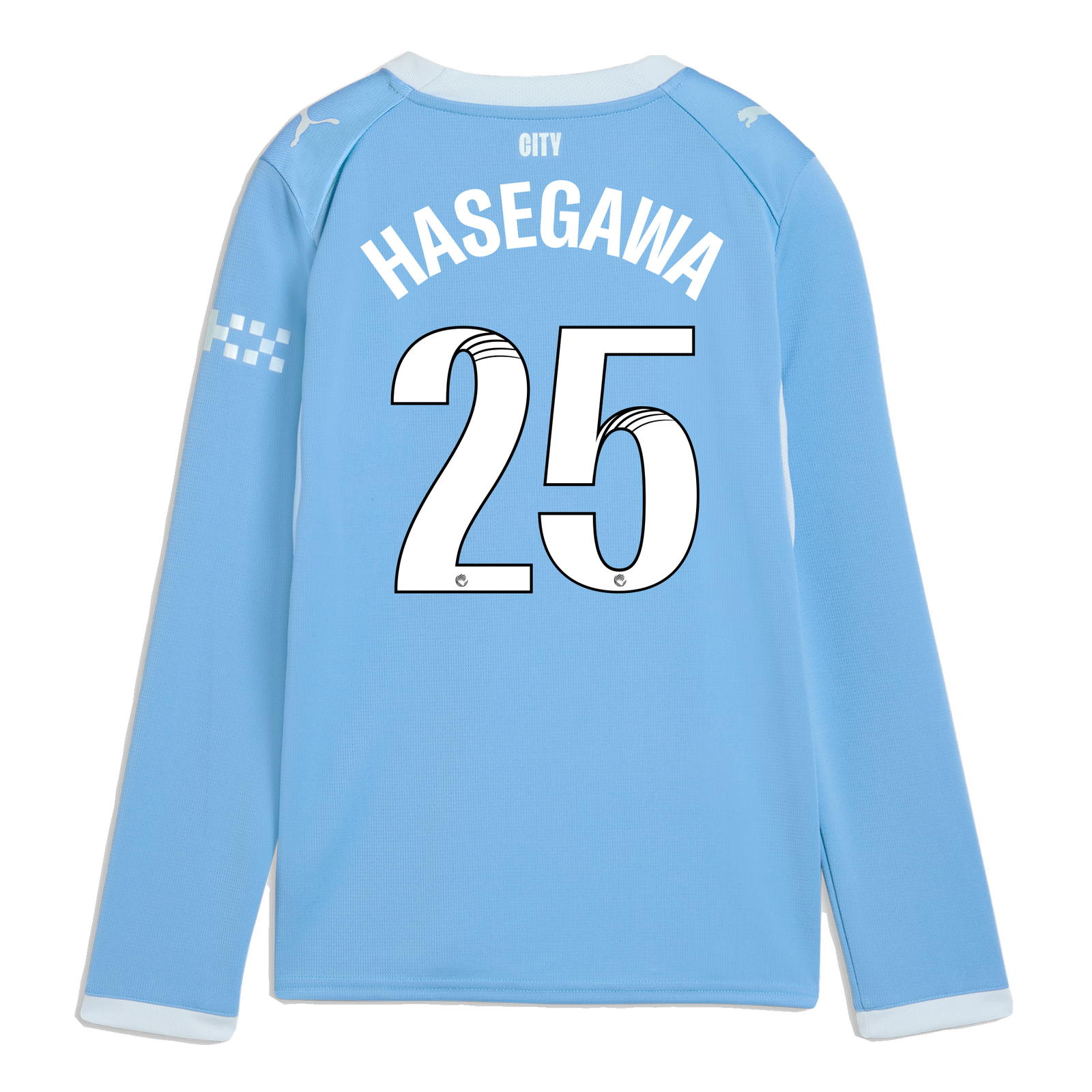 Kids' Manchester City Home Jersey 2026/27 Long Sleeve With