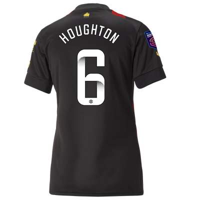 Camiseta Mujer 2ª Equipación Manchester City 2022/23 con estampado de HOUGHTON 6