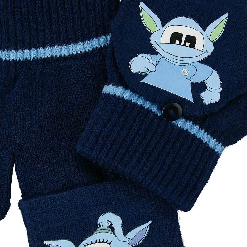 MCFC FW KIDS MASCOT GLOVES - navy