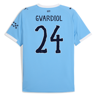 Manchester City Home Jersey 2025/26 With GVARDIOL 24 Printing