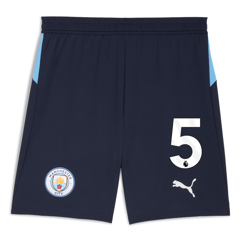 Man City Football Shorts 2025/26 with #5 navy - Size S from polyester for males  - Official Manchester City FC store