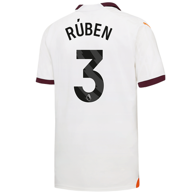 Manchester City Away Jersey 2023/24 with RÚBEN 3 printing
