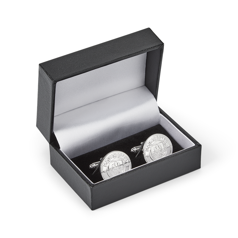 MCFC CREST CUFFLINKS - silver