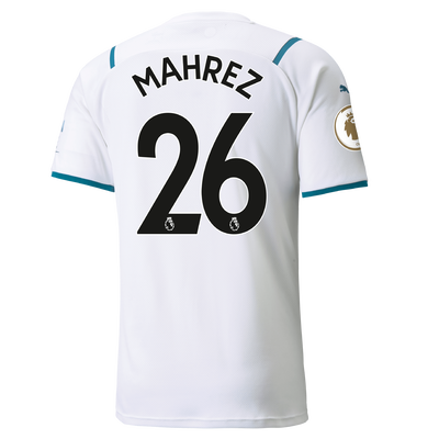Manchester City Away Shirt 21/22 with Riyad Mahrez printing