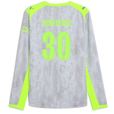 Manchester City Third Authentic Jersey 2025/26 Long Sleeve With ECHEVERRI 30 Printing