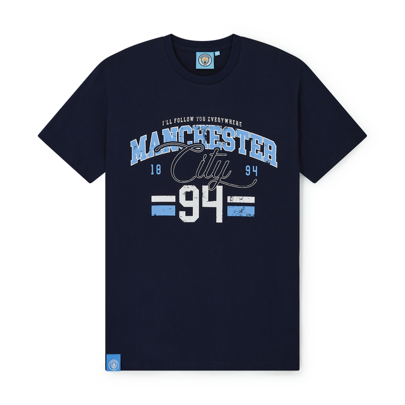 Man City Varsity Graphic T-Shirt navy - Check out all Manchester City t-shirts online - Official Manchester City FC store