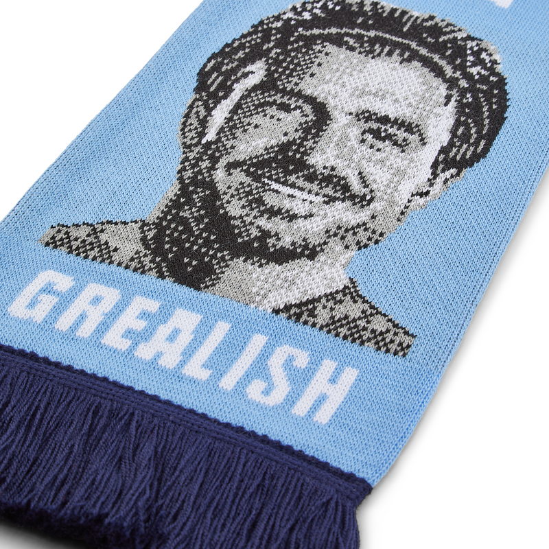 MCFC FW GREALISH FACE SCARF - light blue