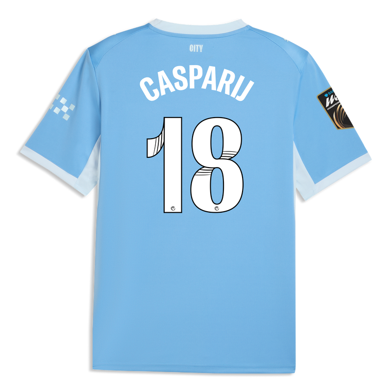 Manchester City Home Jersey 2026/27 With CASPARIJ 18 Printing Manchester City Home Jersey 2026/27 With CASPARIJ 18 Printing