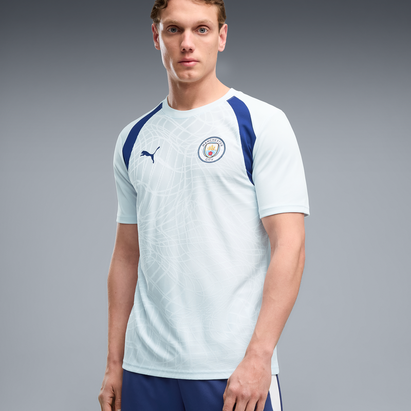 MCFC TR TRAINING JERSEY - Dewdrop-Blue Jewel