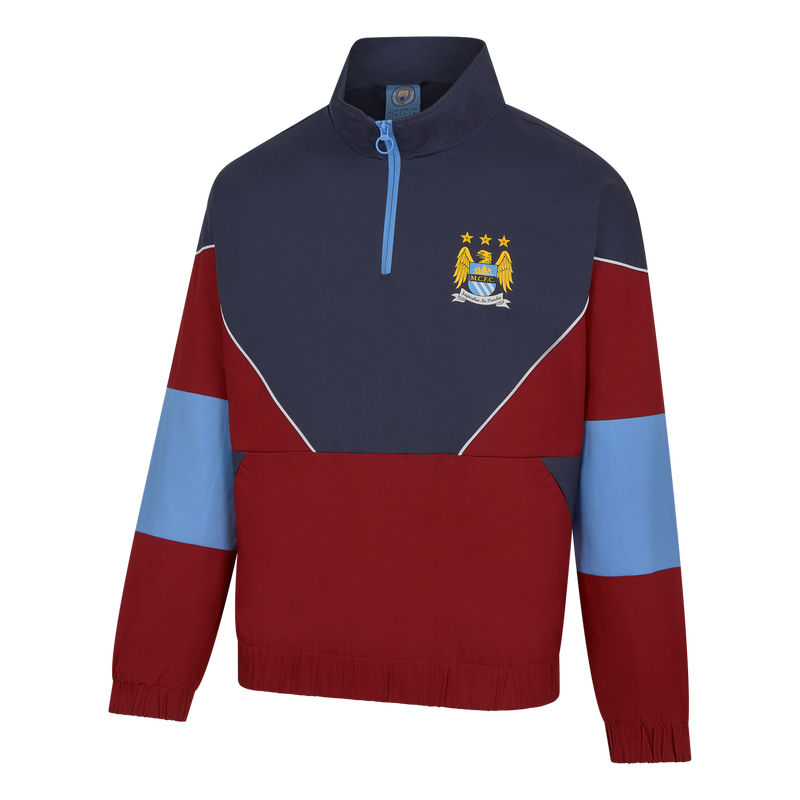 MCFC FW MENS RETRO QTR ZIP - burgundy