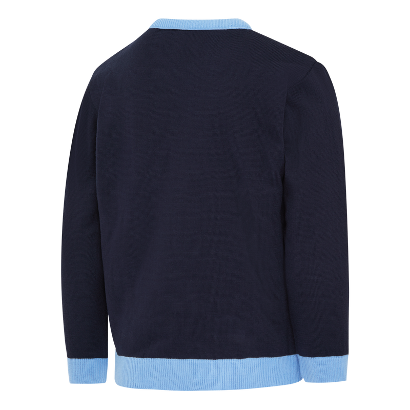 MCFC FW KIDS MASCOT XMAS JUMPER - navy