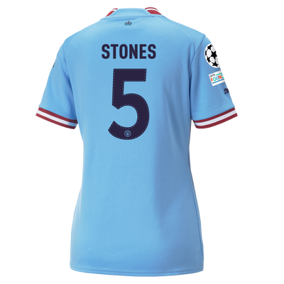 Women's Manchester City Home Jersey 22/23 with STONES 5 printing