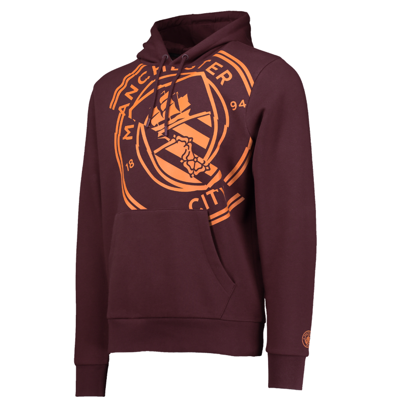 MCFC FW MENS DISPLACEMENT HOODY - burgundy