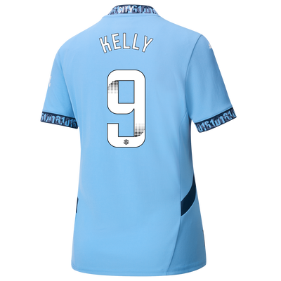 Women's Manchester City Home Jersey 2024/25 With KELLY 9 Printing