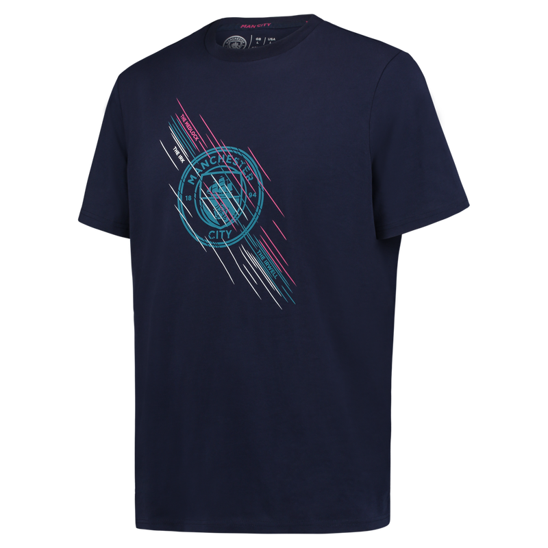 MCFC FW MENS RIVERS CREST GRAPHIC TSHIRT - navy