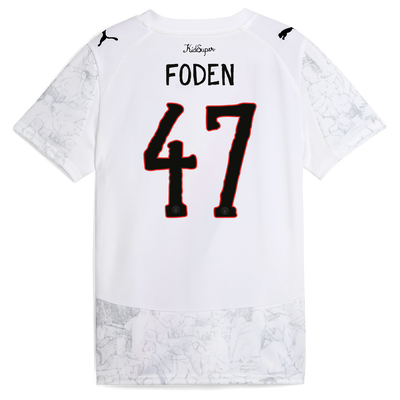 Kids' Manchester City KidSuper Jersey 2025/26 With FODEN 47 printing