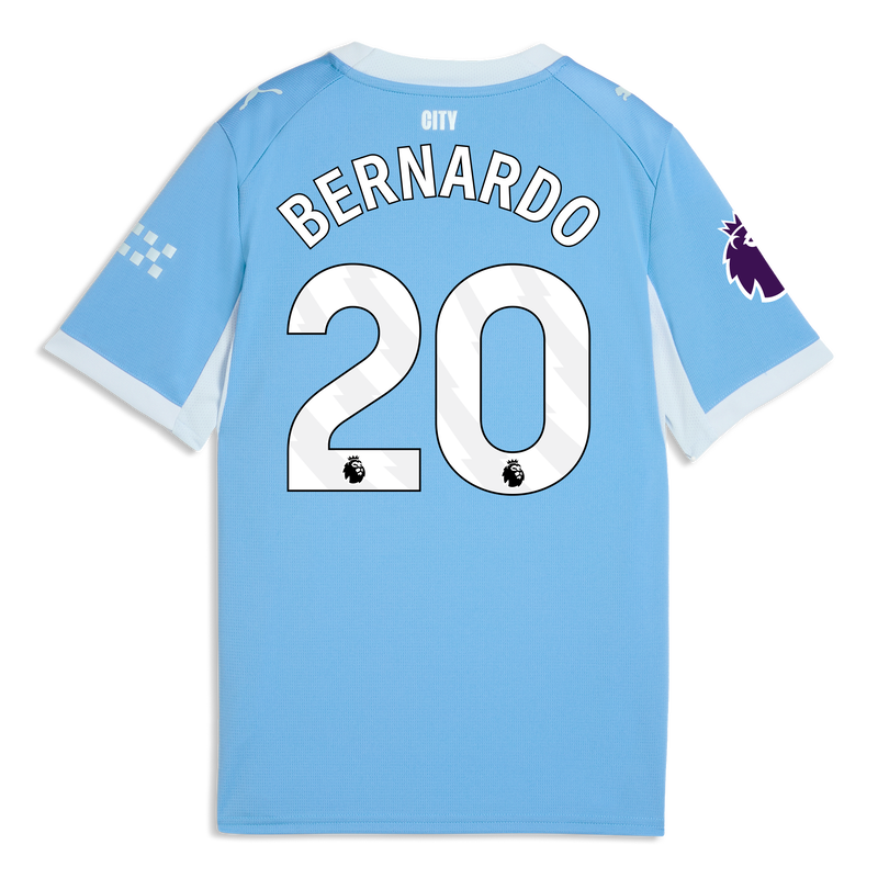 Kids' Man City Home Jersey 2026/27 With BERNARDO 20 Printing  blue-icy blue - Check out all Manchester City t-shirts online