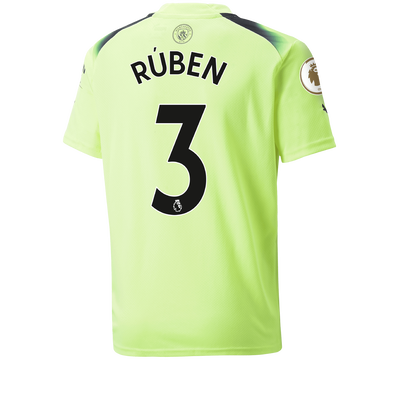 Kids' Manchester City Third Jersey 2022/23 with RÚBEN 3 printing