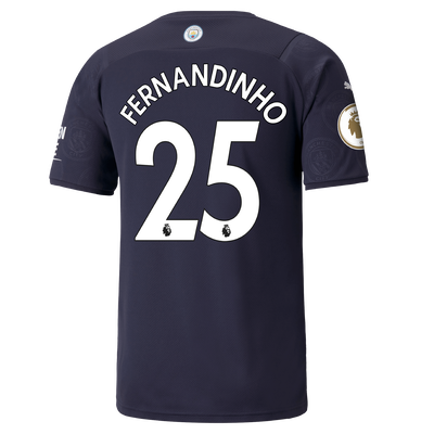 Manchester City 3rd Shirt 21/22 with Fernandinho printing