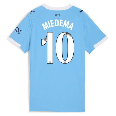 Women's Manchester City Home Jersey 2025/26 With MIEDEMA 10 Printing