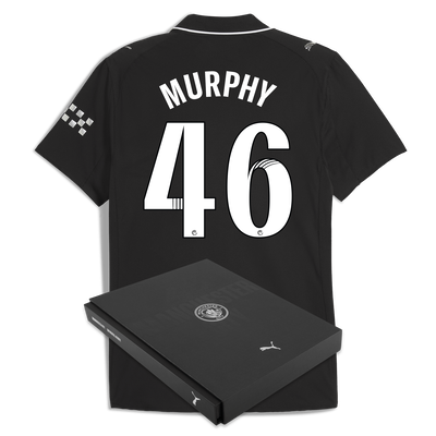 Manchester City Away Authentic Jersey 2025/26 With MURPHY 46 Printing in Gift Box