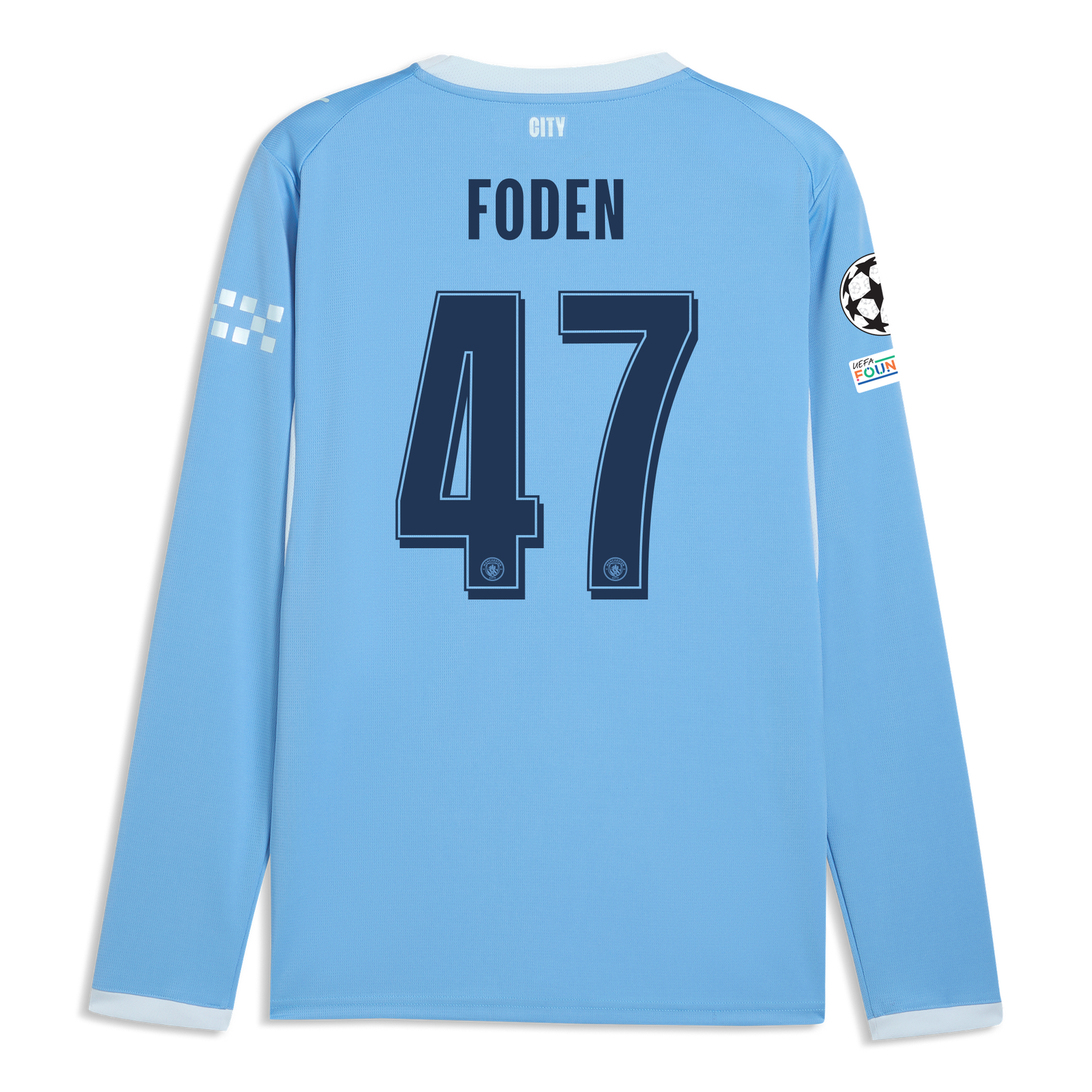 フォーデン Foden #47 ユニフォーム Mサイズ マンチェスターシティ マンチェスター・シティ ホーム ユニフォーム 2026/27 長袖 FODEN 47