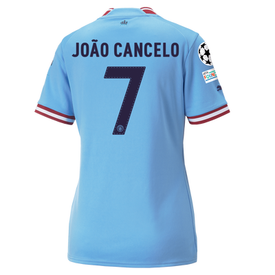 Women's Manchester City Home Jersey 22/23 with JOÃO CANCELO 27 printing