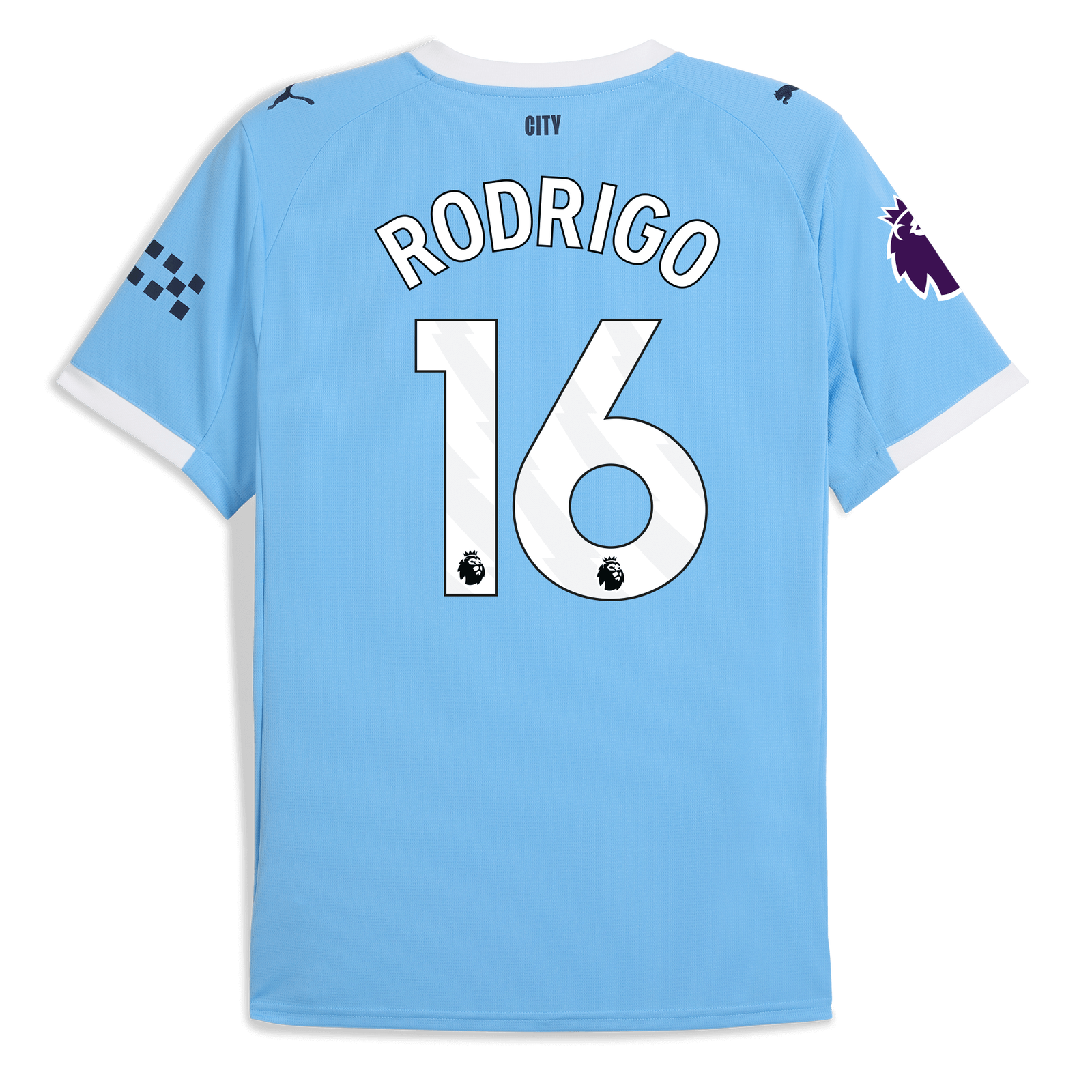 Manchester City Home Jersey 2025/26 With RODRIGO 16 Printing